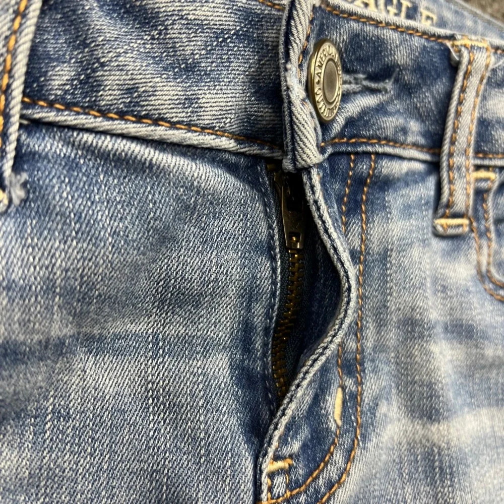 American Eagle Jeggings Womens 0 Light Blue Super Stretch Denim Skinny Jeans